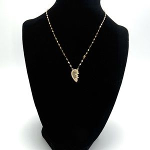 Lana Jewelry 14K Yellow Gold & Diamond Right Friendship
Heart Pendant Necklace